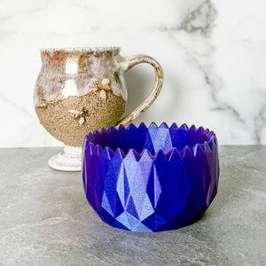Spiked Craft Bowl - Metallic Purple / Blue - Designed by Newt!