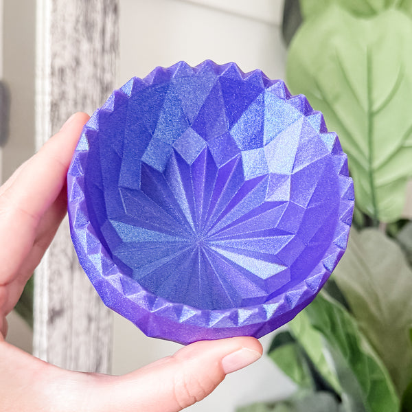 Spiked Craft Bowl - Metallic Purple / Blue - Designed by Newt!