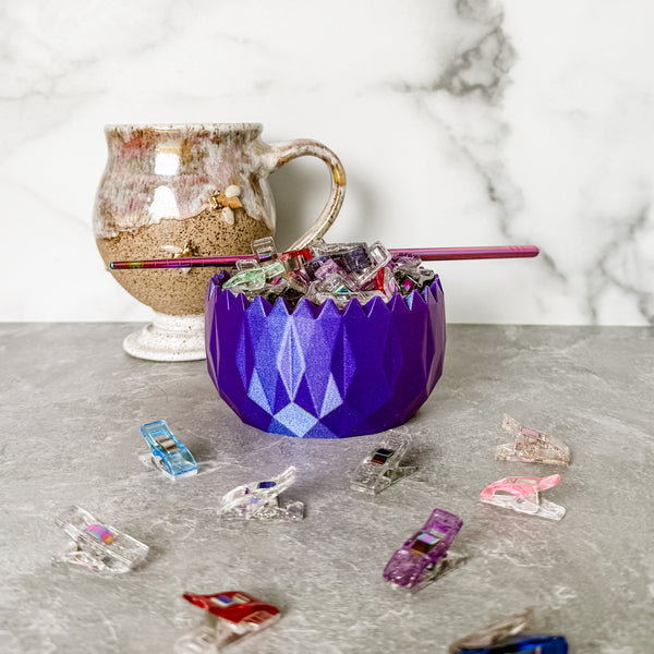 Spiked Craft Bowl - Metallic Purple / Blue - Designed by Newt!