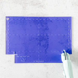 Snack Bag Template  - Lining / One Panel Exterior - Frosted Violet - Acrylic Template