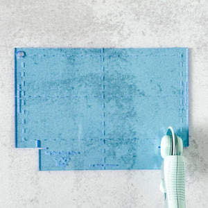 Snack Bag Template - Lining / One Panel Exterior  - Ocean Blue - Acrylic Template