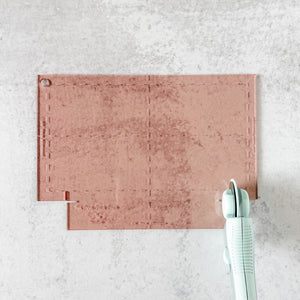 Snack Bag Template - Lining / One Panel Exterior - Rose Gold - Acrylic Template