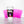 Reversible Coffee Cardigan - Frosted Magenta -  Acrylic Template