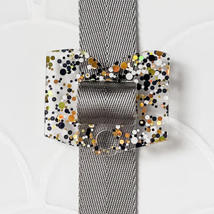 Removable Book Strapzeez™ - Black and Gold Dots