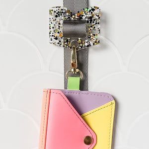 Removable Book Strapzeez™ - Black and Gold Dots