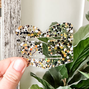 Removable Book Strapzeez™ - Black and Gold Dots