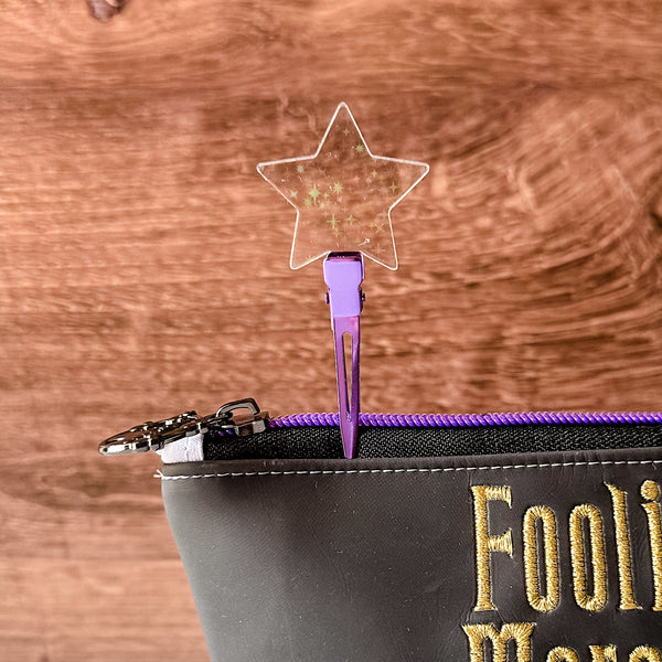 Star - Holographic Stars - Individual Acrylic Pattern and Craft Clip