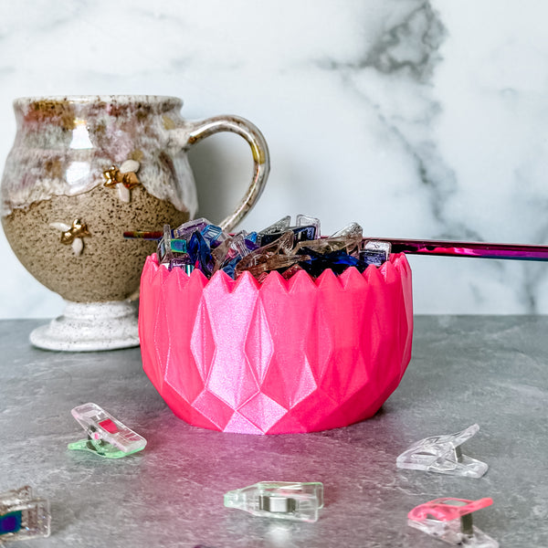 Spiked Craft Bowl - Hot Pink - Designed by Newt!