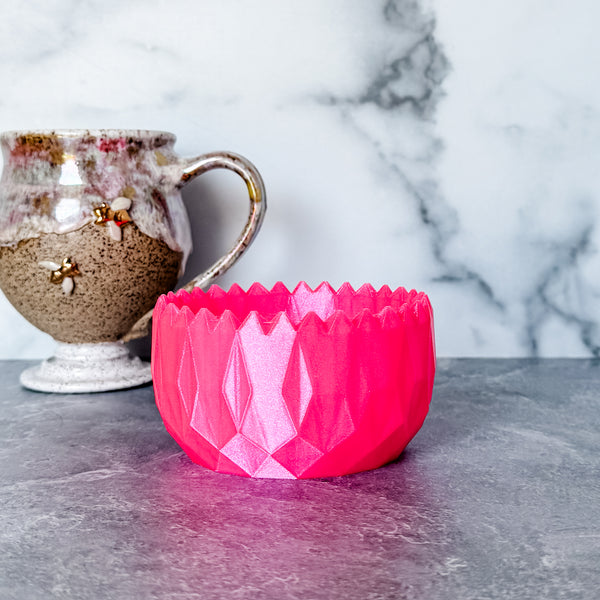 Spiked Craft Bowl - Hot Pink - Designed by Newt!