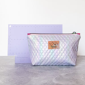 Snack Bag Template  - Lining / One Panel Exterior - Frosted Violet - Acrylic Template