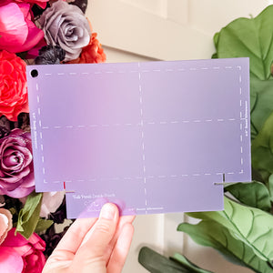 Snack Bag Template  - Lining / One Panel Exterior - Frosted Violet - Acrylic Template