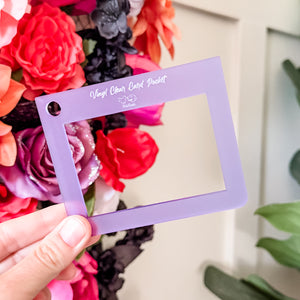 LIMITED COLOR ID Pocket - Frosted Violet - Acrylic Template