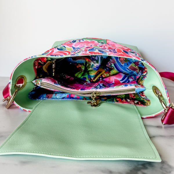 As Seen On OklaRoots! Tropical Hearts Ellie Bucket Bag