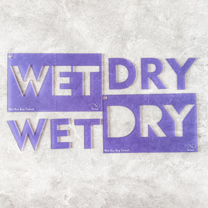 Wet +Dry for Wet/Dry Bag - CutOuts - FROSTED VIOLET - An Applique Template