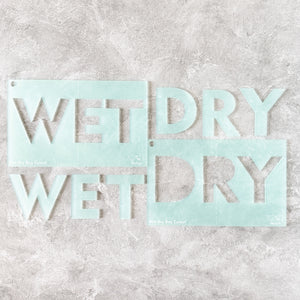 Wet +Dry for Wet/Dry Bag - CutOuts - FROSTED SEAFOAM - An Applique Template