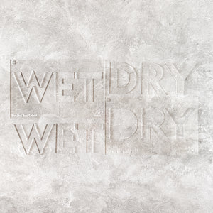 Wet +Dry for Wet/Dry Bag - CutOuts - CLEAR - An Applique Template
