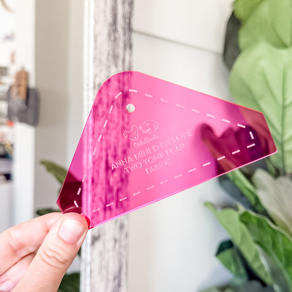 FABRIC Anna Mini Envelope Set of 9 - Magenta -  Acrylic Template
