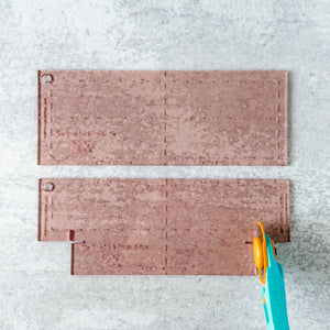 Snack Bag Template - Two Tone Exterior - Rose Gold - Acrylic Template