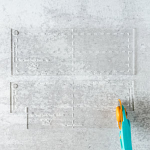 Snack Bag Template  - Two Tone Exterior - Clear -  Acrylic Template