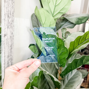 The Templeton Wallet Transparent Acrylic Templates - Set Of 7 - Ocean