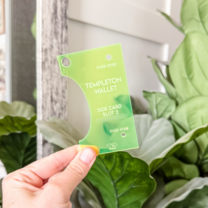 The Templeton Wallet Transparent Acrylic Templates - Set Of 7 - Neon Green