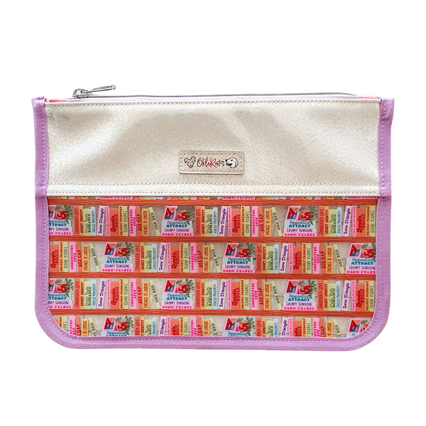 Curved Clear Bottom Pouch Full Pattern - Two Sizes -  Downloadable PDF