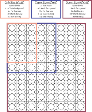 Cuddle Star Quilt Pattern - Downloadable PDF