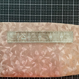 Soda Glass OklaRuler : 1" x 6" Clear Ruler