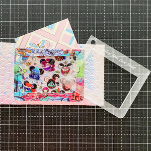 Frosted Clear ID Pocket - Acrylic Template