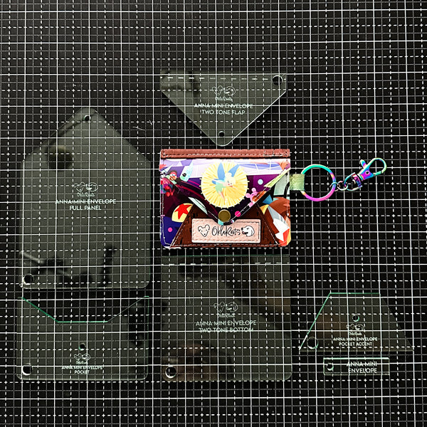Anna Mini Envelope Set of 6 - Soda Glass -  Acrylic Template