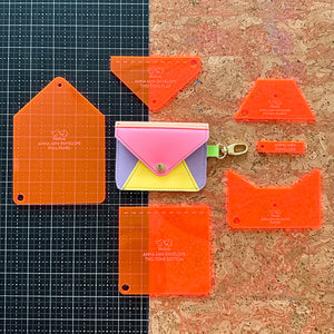PATREON EXCLUSIVE PREORDER: FABRIC Anna Mini Envelope Set of 9 - Acrylic Template