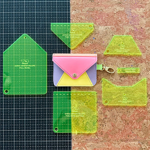 PATREON EXCLUSIVE PREORDER: FABRIC Anna Mini Envelope Set of 9 - Acrylic Template