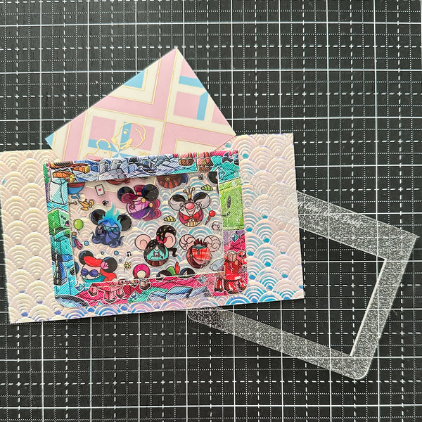 Clear Glitter - ID Pocket - Acrylic Template