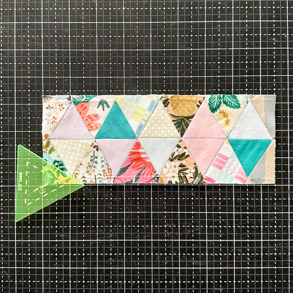 English Paper Piecing - 1 3/8" Triangle Style - Neon Green - Acrylic Template