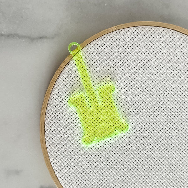Neon Green - Hanging Embroidery Floss Holder - Sold Individually