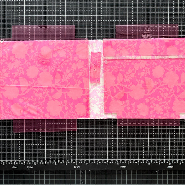 Babi Boxy Pouch and Crossbody  - Set of 4 - Pink - Acrylic Template