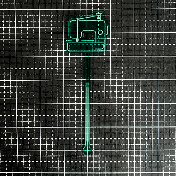 Sewing Machine Drink Swizzle Stick - Mint - Sold Individually