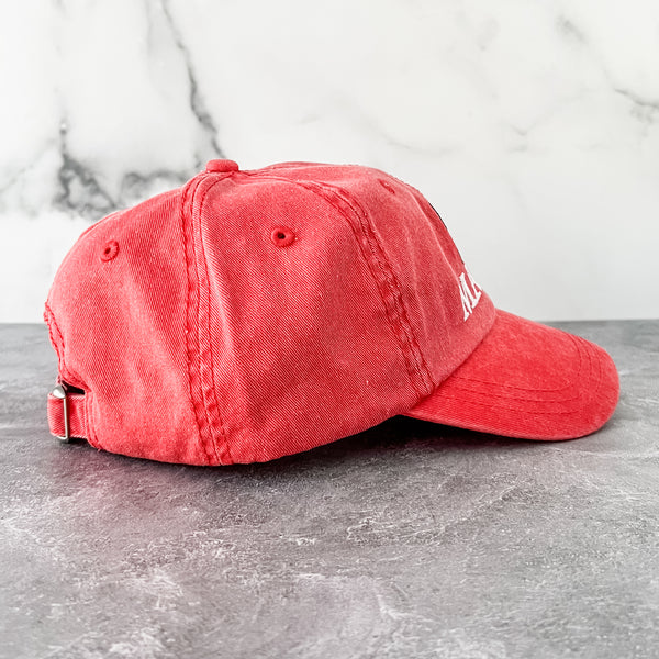 Red Maker Full Cloth Baseball Cap