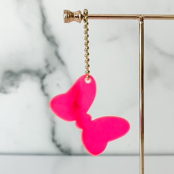 Big Bow - Hot Pink - Hanging Charm - Sold Individually