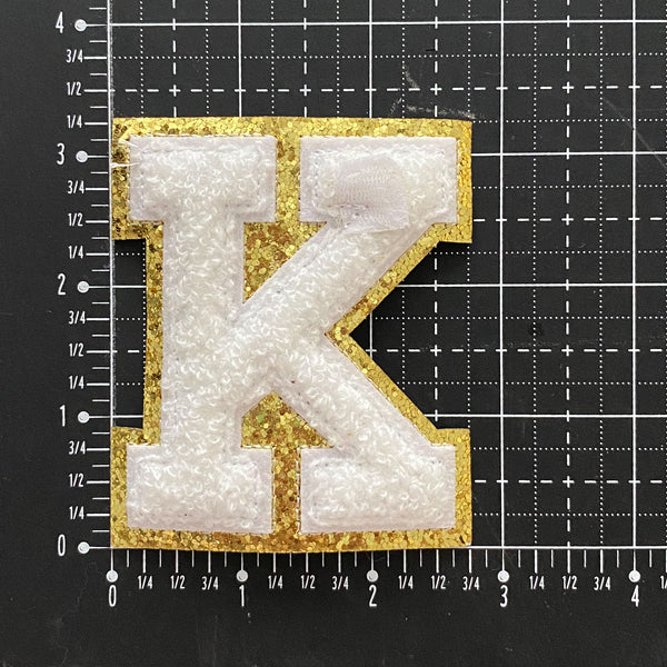 Letter Iron On Chenille Patches