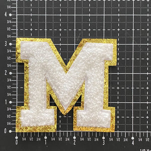 Letter Iron On Chenille Patches