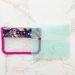 PATREON EXCLUSIVE PREORDER: Small Curved Clear Bottom Zip Pouch - Acrylic Template
