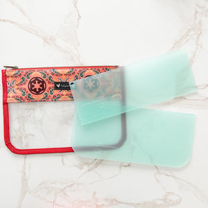 PATREON EXCLUSIVE PREORDER: Large Curved Clear Bottom Zip Pouch - Acrylic Template